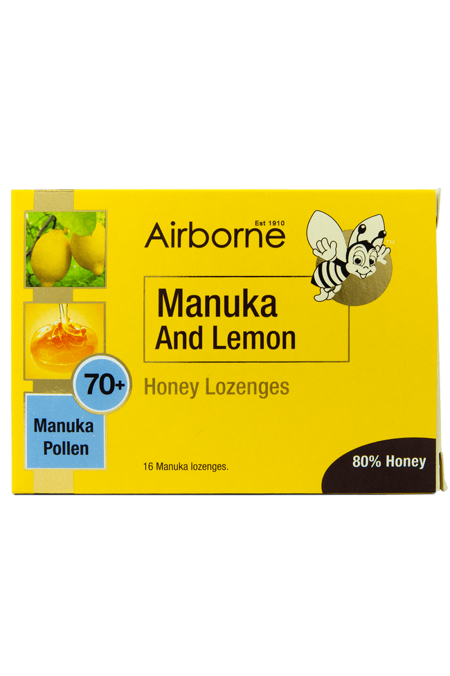 Manuka & Lemon Lozenges - Front View