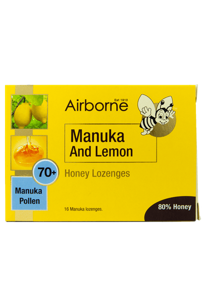 Manuka & Lemon Lozenges - Front View